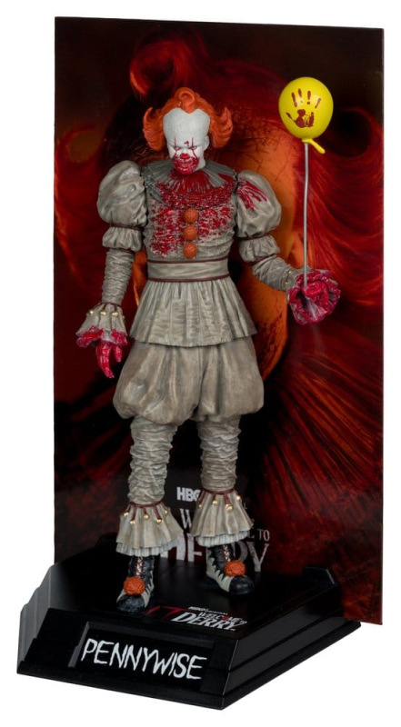It Welcome to Derry Movie Maniacs Figure Pennywise (Bloody) 16 cm 1