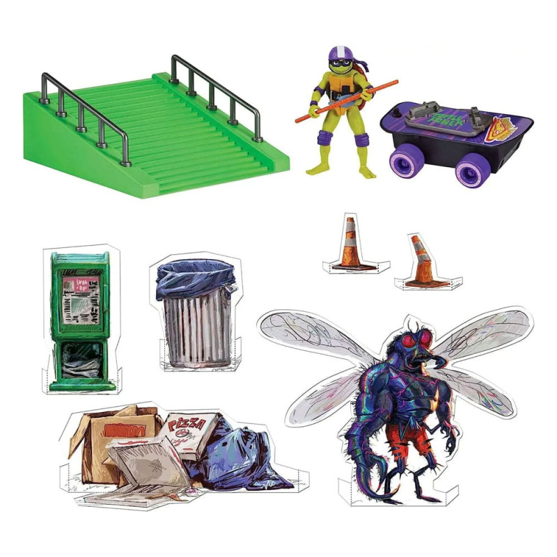 Teenage Mutant Ninja Turtles: Mutant Mayhem Build N' Shred Skatepark Assortment (8) 8