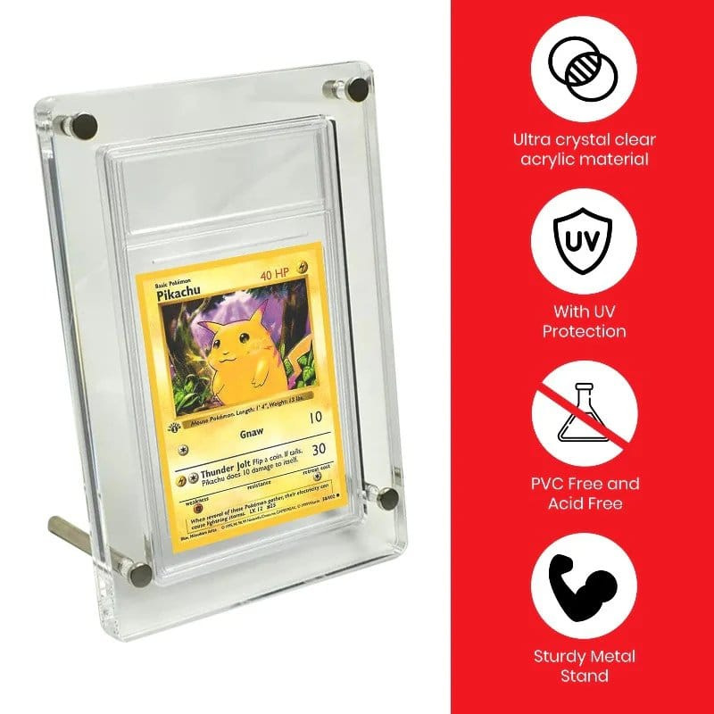 Evoretro Acrylic Card Display Stand for PSA Graded Cards 3mm 2