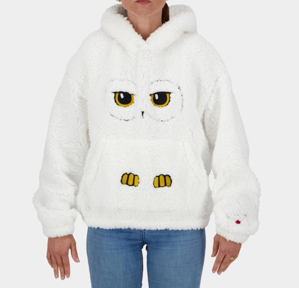 Harry Potter Teddy Hooded Sweater Hedwig Size M 1