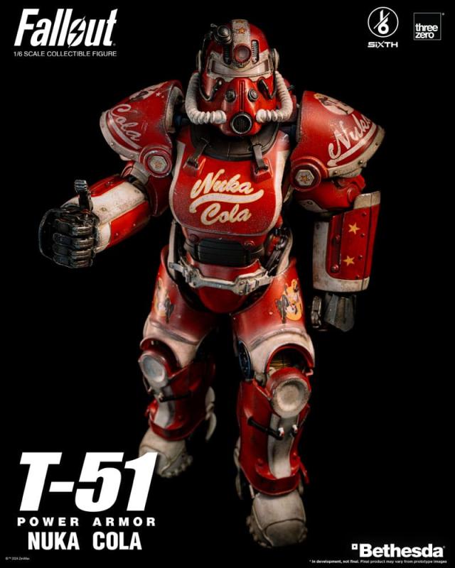 Fallout Action Figure 1/6 T-51 Nuka Cola Power Armor 37 cm