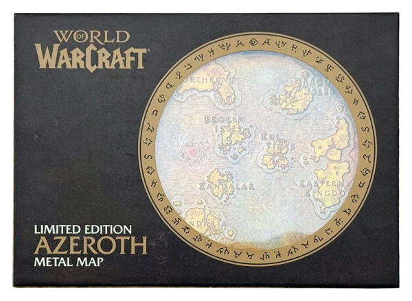 World of Warcraft Replica Metal Map of Azeroth Limited Edition 12 x 18 cm 5
