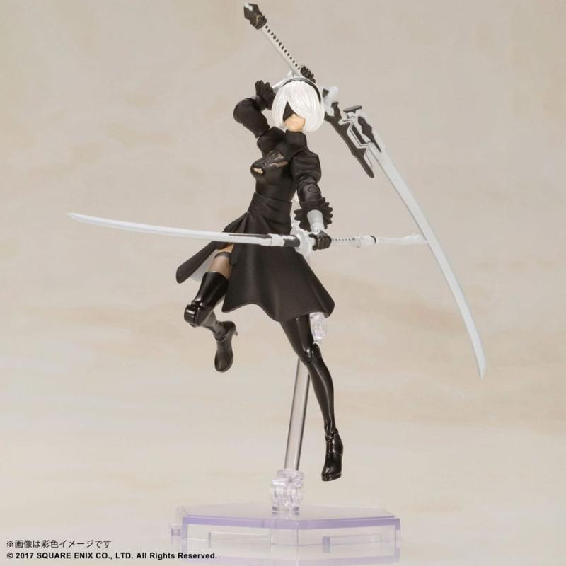 NieR Automata Action Figures Plastic Model Kit 2B & 9S 7 cm