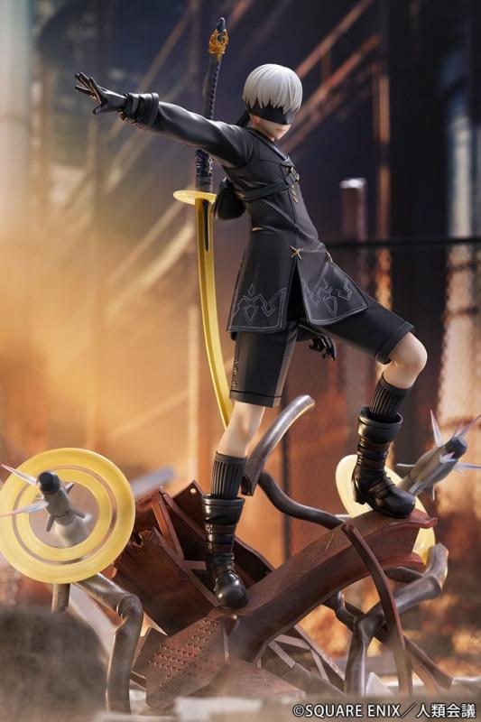 NieR:Automata Ver1.1a PVC Statue 1/7 YoRHa No. 9 Type S Covering Fire 31 cm