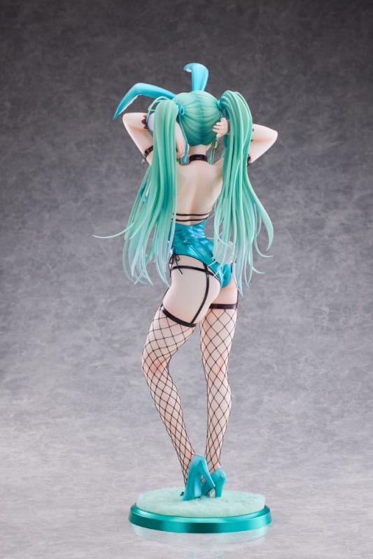 Original Character PVC Statue 1/4 Green Twin Tail Bunny-chan Fishnet Tights Ver. 43 cm