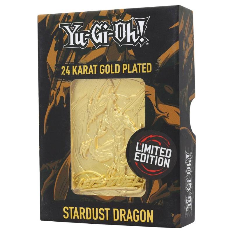 Yu-Gi-Oh! Replica Card Stardust Dragon (gold plated)