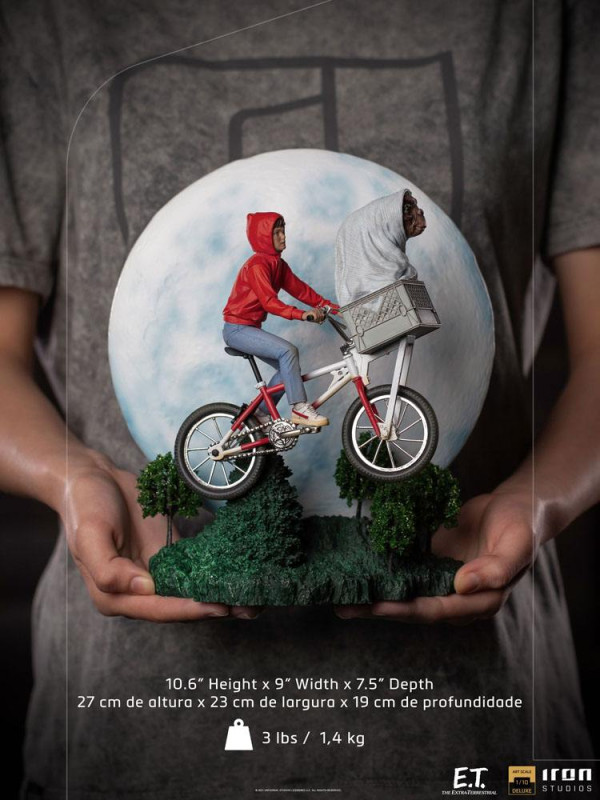 E.T. the Extra-Terrestrial Deluxe Art Scale Statue 1/10 E.T. & Elliot 27 cm 11