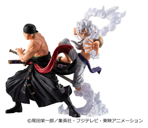 One Piece Wallstar PVC Figures 2-Pack Monkey D. Luffy Gear Fifth & Roronoa Zoro (with gift) 10 cm 1