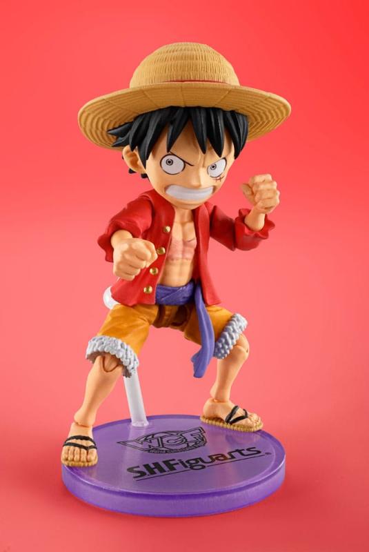 One Piece World Collactable Figures x S.H. Figuarts Action Figure Monkey D. Luffy 8 cm 3