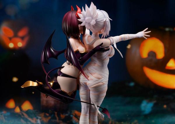 Ayakashi Triangle PVC Statue Matsuri Kazamaki & Suzu Kanade & Shirogane 25 cm