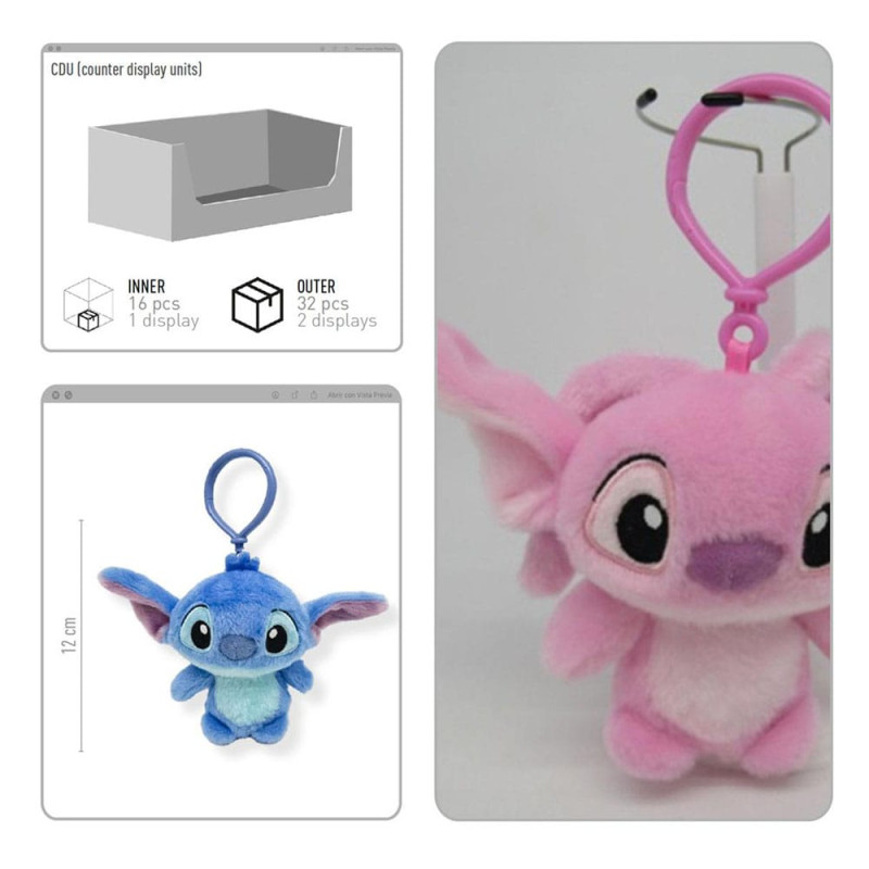 Lilo & Stitch Plush Keychains 12 cm Assortment (24) 2
