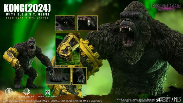 Godzilla vs. Kong: The New Empire Soft Vinyl Statue Kong with B.E.A.S.T. Glove 30 cm 11