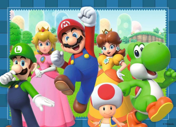 Super Mario Puzzle 4-Pack Time for Mario! (4x100 Pieces) 2