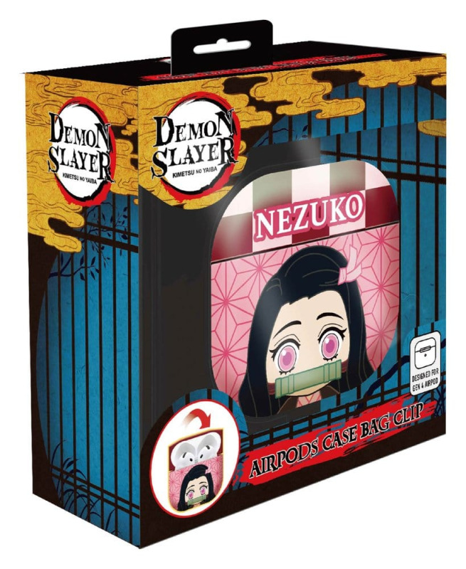 Demon Slayer 3D Foam Airpods Case Bag Clip Nezuko Display (12) 1