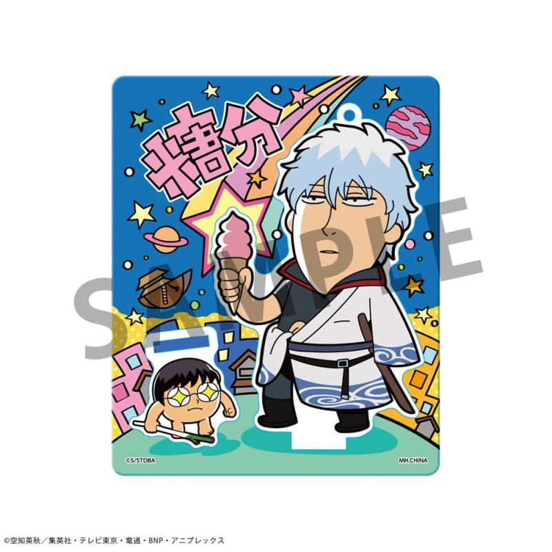 Gintama x Okawabukubu Acrylic Figure Display 11 cm (8) 1