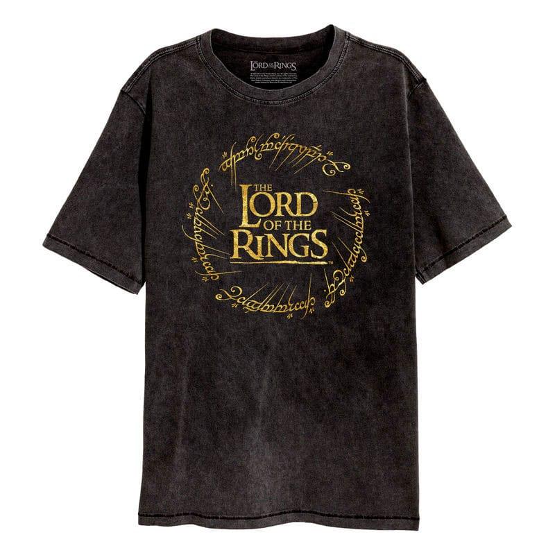 Lord Of The Rings T-Shirt Gold Foil Logo
