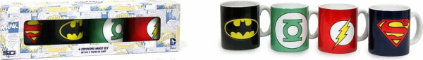 DC Comics Ceramic Mini Coffee Mugs Logos 8 cm Set (4) 4