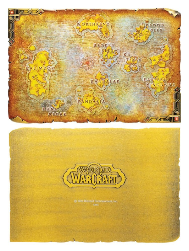 World of Warcraft Replica Metal Map of Azeroth Limited Edition 12 x 18 cm 2