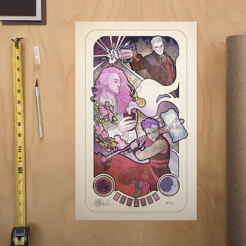 Critical Role Art Print Taliesin Jaffe: 10th Anniversary Art Nouveau Illustrations 46 x 28 cm - unfr 1