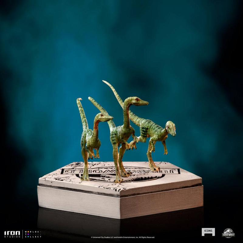 Jurassic World: Compsognathus 5 cm Icons Statue - Iron Studios