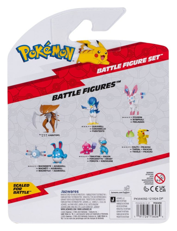 Pokémon Battle Figure Action Figures 3-Pack ver. 25 Assortment (4) 12
