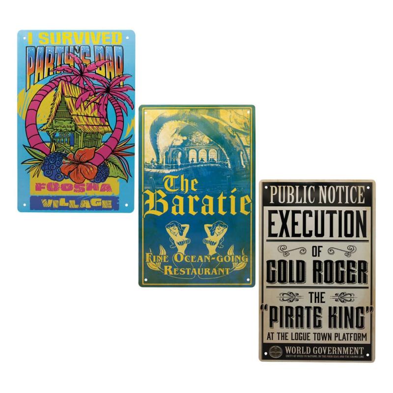 One Piece Tin Signs 3 Pack