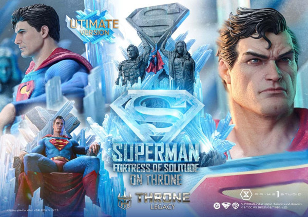 DC Comics Throne Legacy Collection Statue Statue 1/4 Superman Fortress of Solitude on Throne (Design 1