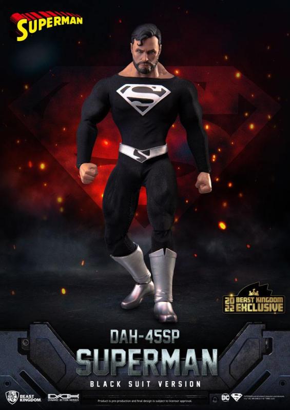 DC Comics: Superman Black Suit 1/9 Dynamic 8ction Heroes Action Figure - BKT
