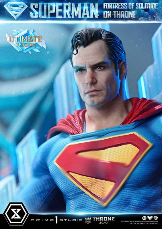DC Comics Throne Legacy Collection Statue Statue 1/4 Superman Fortress of Solitude on Throne (Design 7