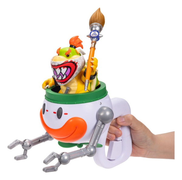 The Super Mario Galaxy Movie Action Figure Bowser Jr. with Clown Car 13 cm 13