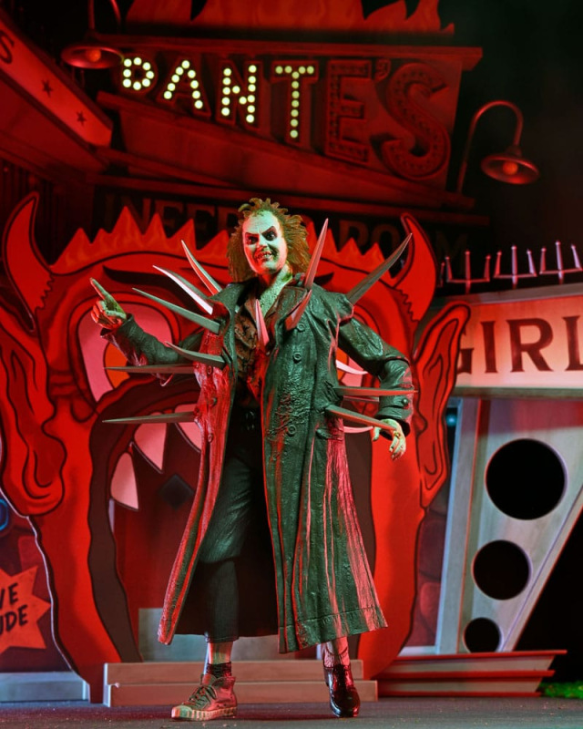 Beetlejuice (1988) Diorama Trenchcoat with Spikes Inferno Room Deluxe Set 3