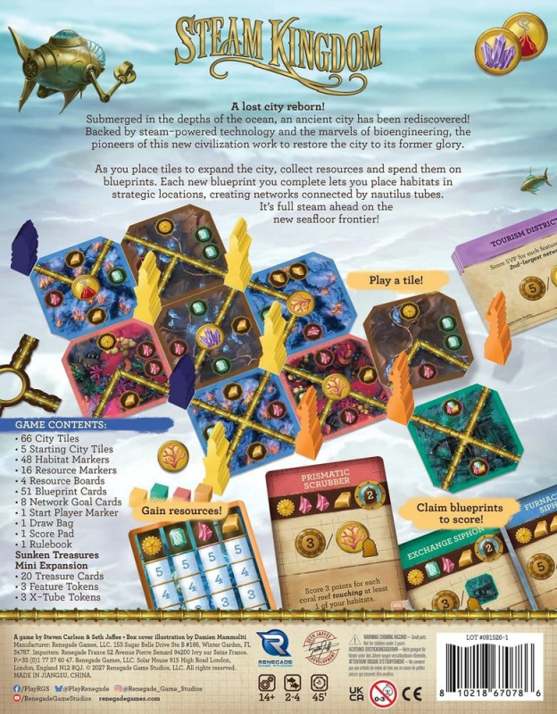 Steam Kingdom Board Game *English Version* 1