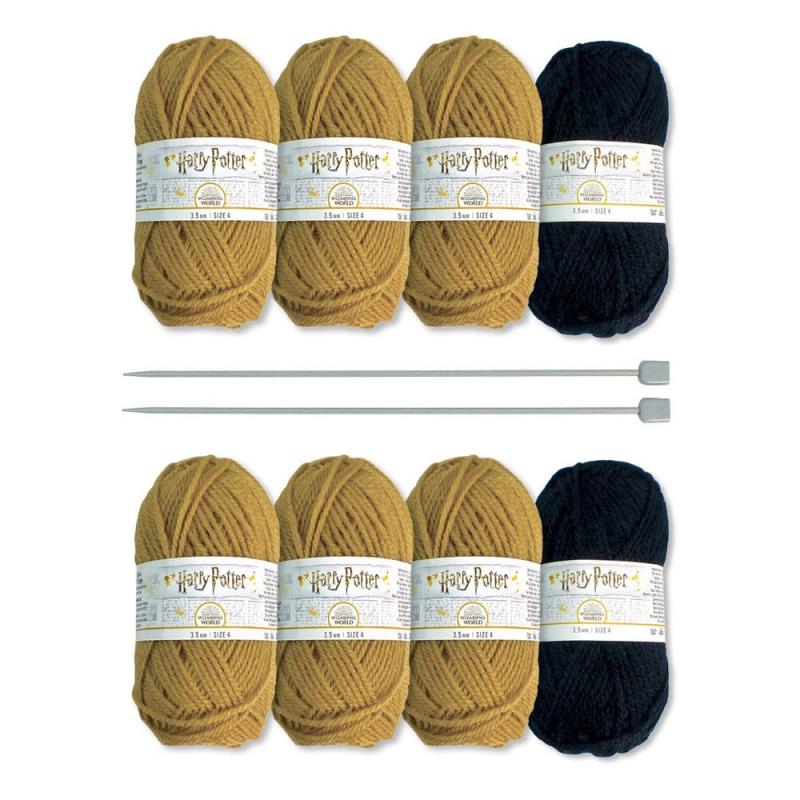 Harry Potter Knitting Kit Slouch Socks and Mittens Hufflepuff