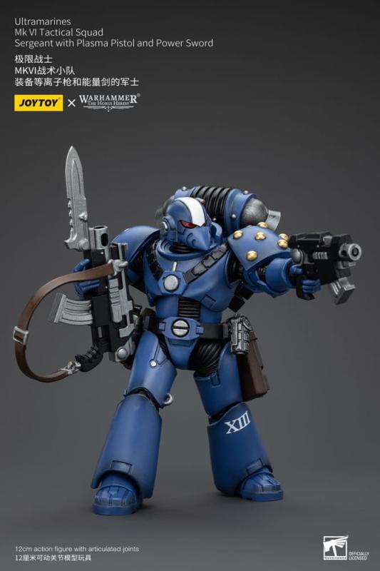 Warhammer The Horus Heresy Action Figure 1/18 Ultramarines MK VI Tactical Squad Sergeant with Plasma