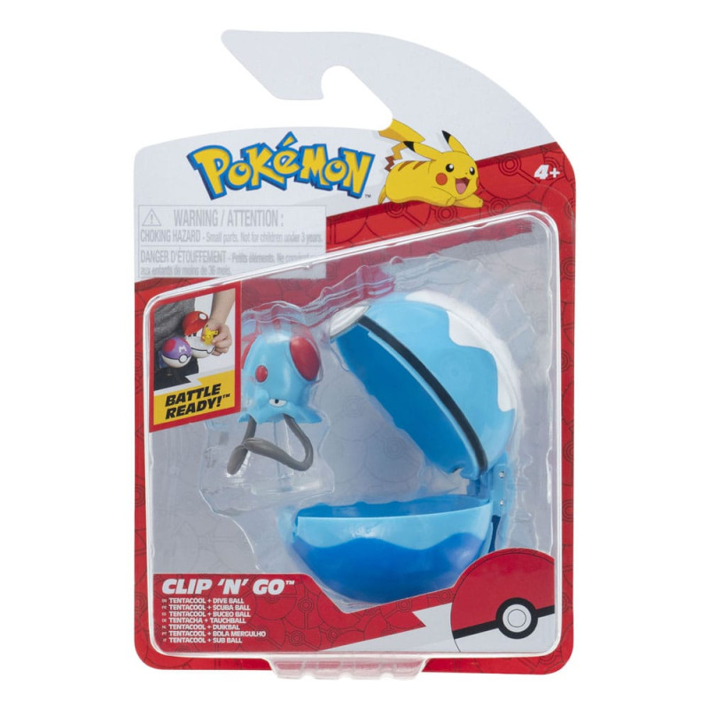 Pokémon Clip'n'Go Poké Balls Tentacool & Dive Ball 1