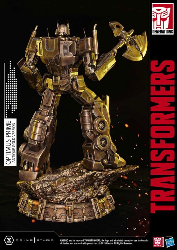 Transformers G1: Optimus Prime Antique Gold 58 cm Statue - Prime 1 Studio