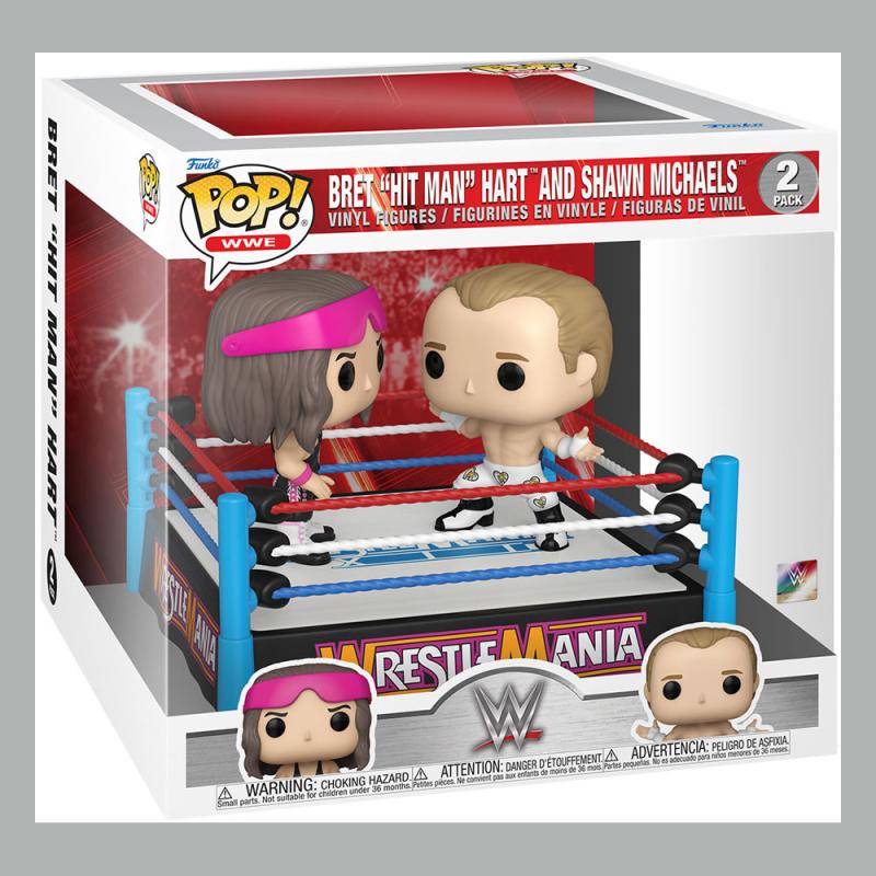 WWE POP Moment! Vinyl Figures 2-Pack Bret Hart vs Shawn Michaels 9 cm