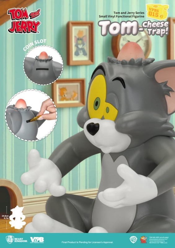 Tom and Jerry Vinyl Bank Small Series Tom-Cheese Trap! 25 cm 7