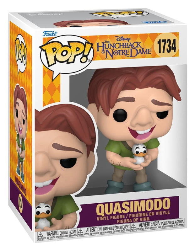 The Hunchback of Notre Dame POP! Vinyl Figure Quasimodo with Bird 9 cm 1