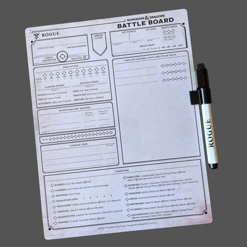 Dungeons & Dragons Battle Board Rogue 1