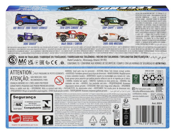 Hot Wheels Silver Series Die-Cast Vehicle 6-Pack 1/64 Legends 8