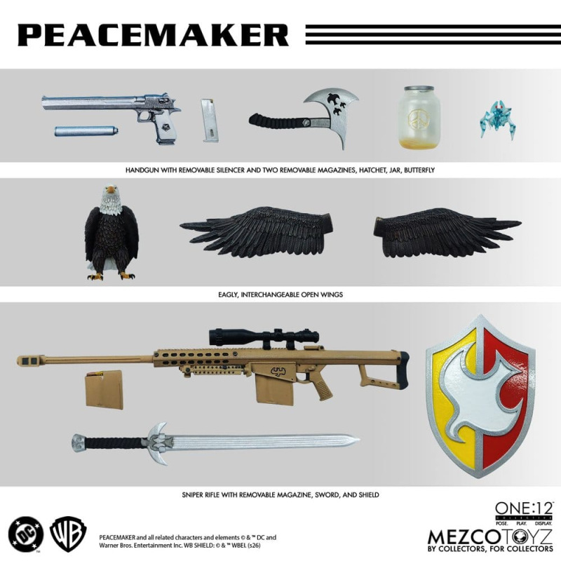 DC Comics One:12 Collective Action Figure 1/12 Peacemaker 17 cm 11