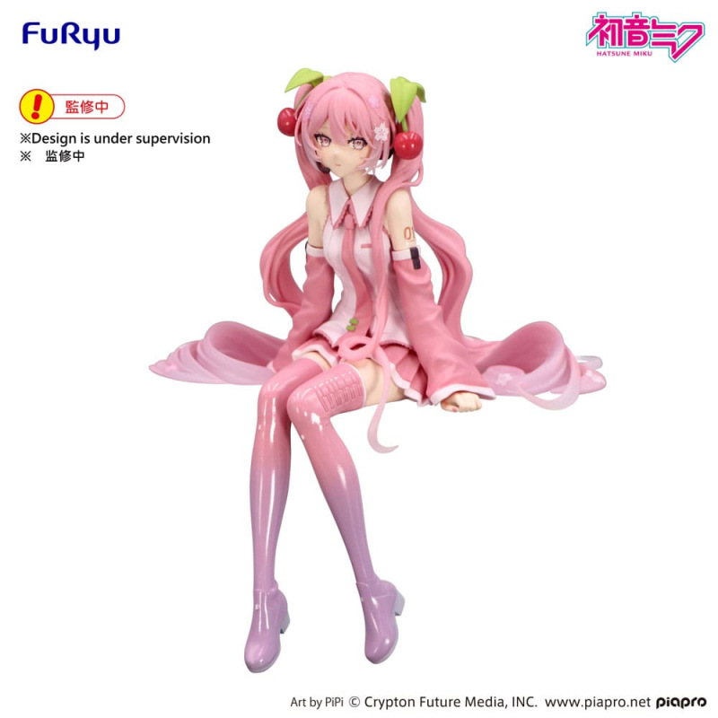 Hatsune Miku Noodle Stopper PVC Statue Sakura Miku 2026 14 cm 1