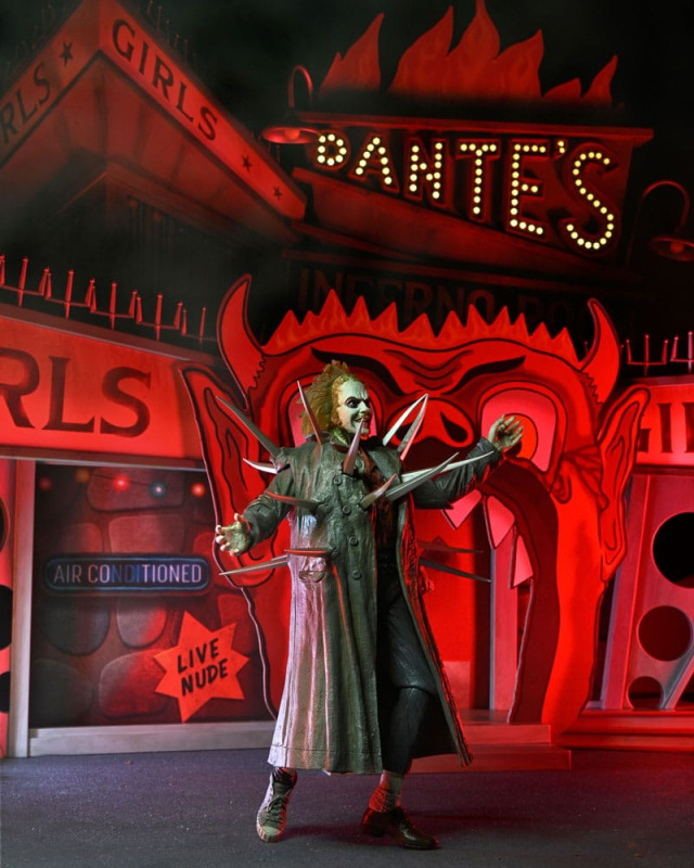 Beetlejuice (1988) Diorama Trenchcoat with Spikes Inferno Room Deluxe Set 2