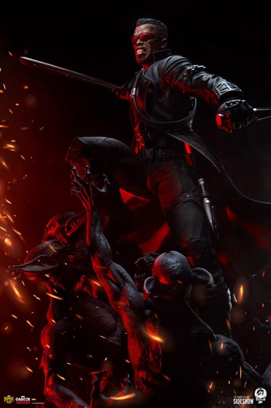 Midnight Suns Marvel Gamerverse: Blade 1/3 Statue - Premium Collectibles Studio