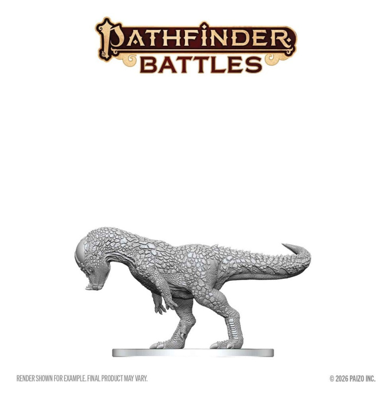 Pathfinder Battles Deep Cuts Unpainted Miniature Pachycephalosaurus 13 cm 3