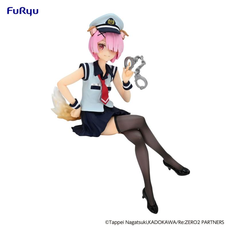 Re:Zero Starting Life in Another World Noodle Stopper PVC Statue Ram Police Officer Cap with Dog Ear