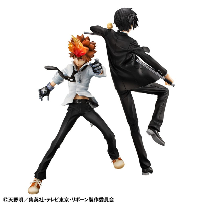 Katekyo Hitman Reborn! G.E.M. Series PVC Statue Tsunayoshi Sawada & Kyoya Hibari & Reborn Set 21 cm 3