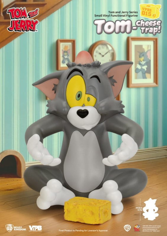 Tom and Jerry Vinyl Bank Small Series Tom-Cheese Trap! 25 cm 6