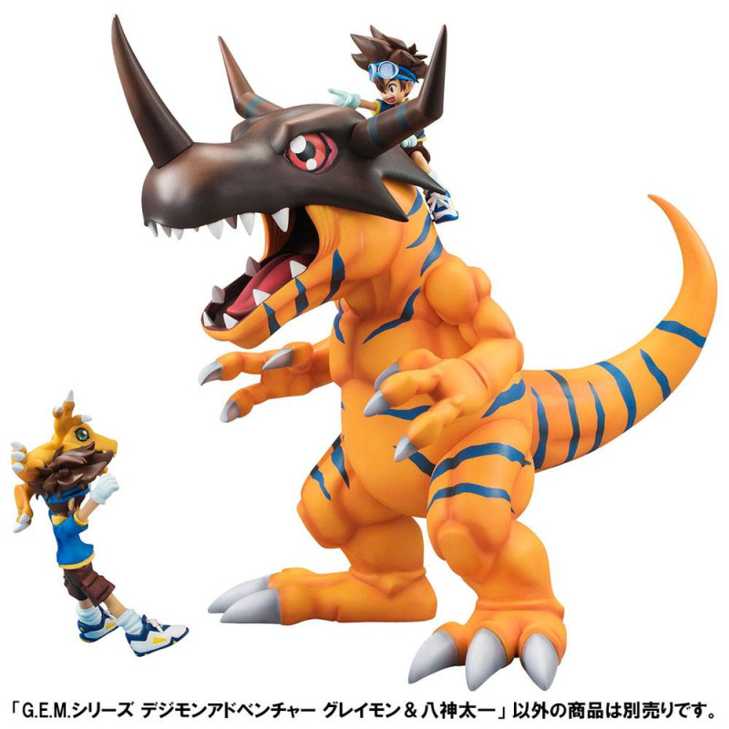 Digimon Adventure G.E.M. Series PVC Statue Greymon & Taichi 25 cm 6